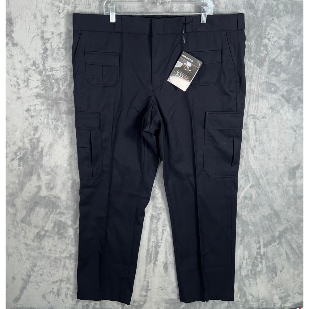 511 Tactical NYPD Poly Rayon Pants Mens 44x30 New Navy Blue Cargo Utility